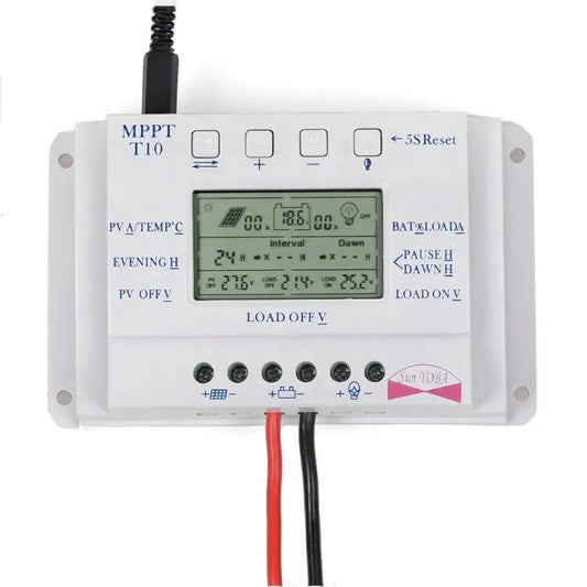 Solar Charge Controller Intelligent Battery Regulator for Solar Panel LCD Display