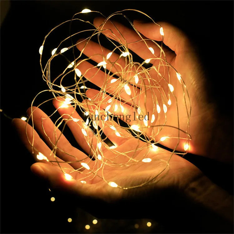 20 LED Battery String Flash Garland Fairy String Wedding Christmas Party Decorations Indoor Outdoor Garden Lights