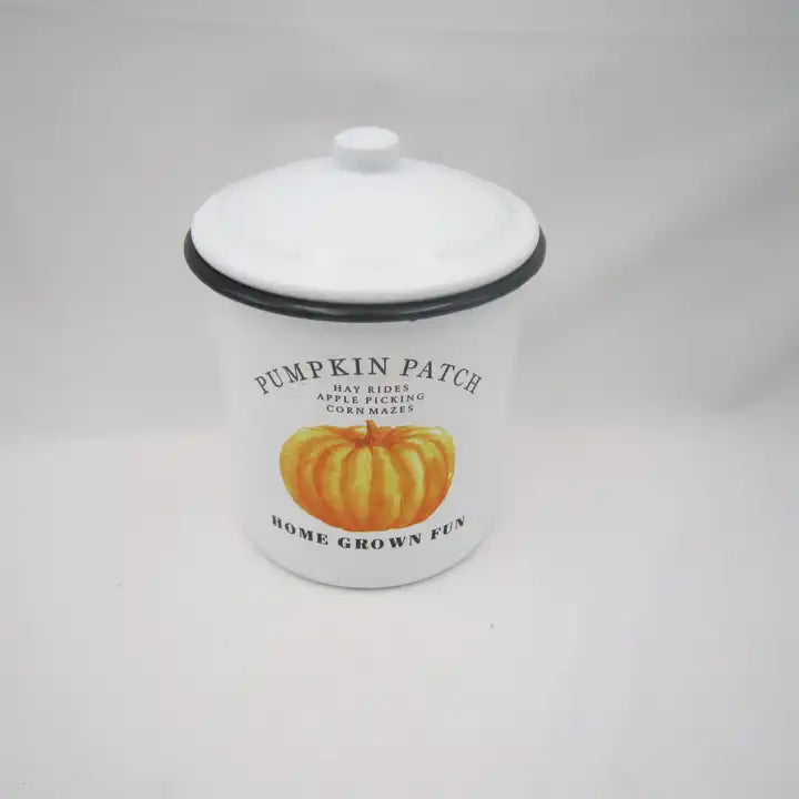 Food Storage Container Spice Jar Kitchen Candy Box With Customized Logo Enamel Canister Set