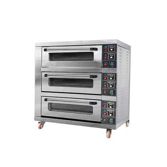 2023 Industrial Cake Baking 3 Deck Bakery 3 Tray Electric Oven Bread Baking Machine for Restaurant