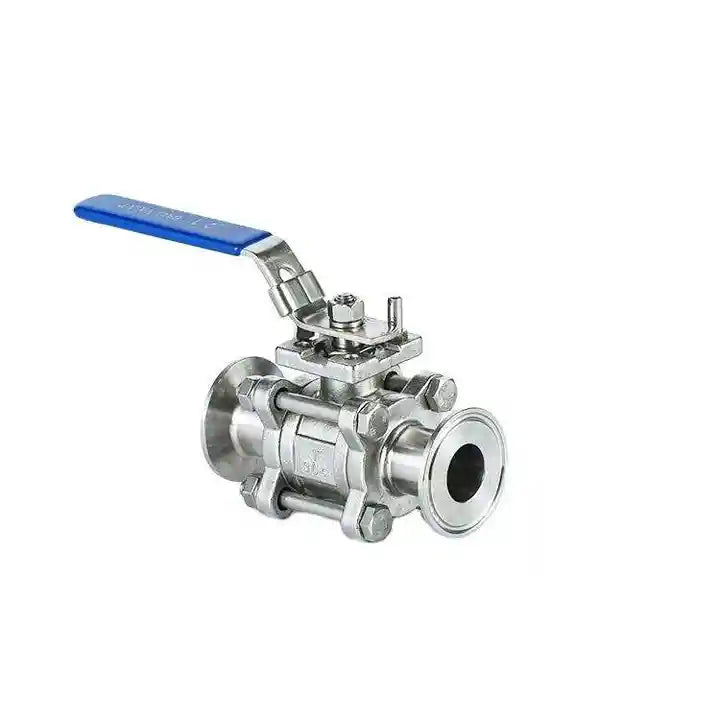 Sanitary Stainless Steel 3pc Quick Fit Ball Valve Clamped Weld Female Thread Ball Valve