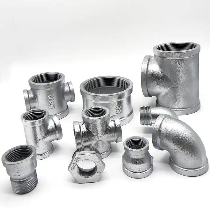 Pipe Plomberie Casting Malleable Iron Steel Pipe Fittings Gi Product