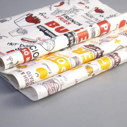 Wholesale Greaseproof Paper Custom Food Wrapping Paper Greaseproof Paper Food Grade