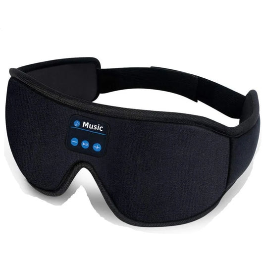 Sleep 3D Eye Mask BT V5.0 Headphones Adjustable Speaker Handsfree Headset White Noise Machine Mask