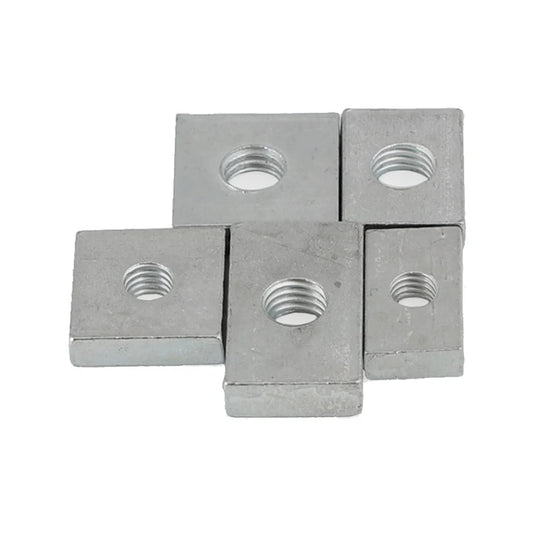 OEM Custom Zinc Plated Carbon Steel Nuts Square M4 M5 M6 M8 Flat Rectangle Rectangular Nut