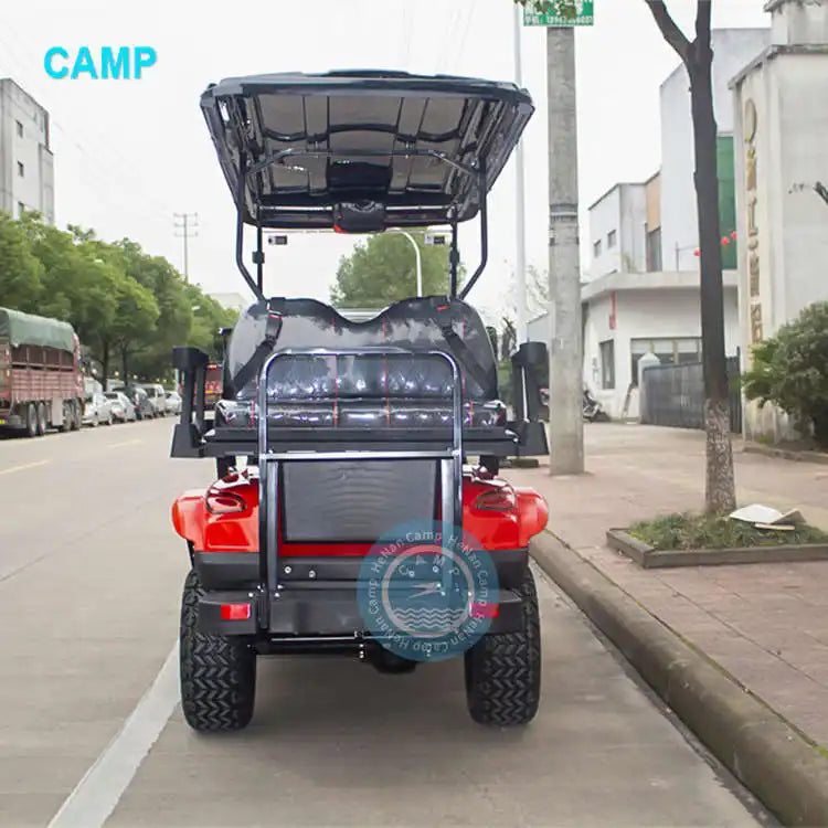 Mini 4 Seater Golf Club Cart Max 100KM Lithium Hi Fi Speaker