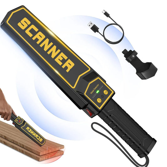Handheld High Sensitivity Portable Metal Detector with Built-in2000mAh Lithium Battery Safety Scanner