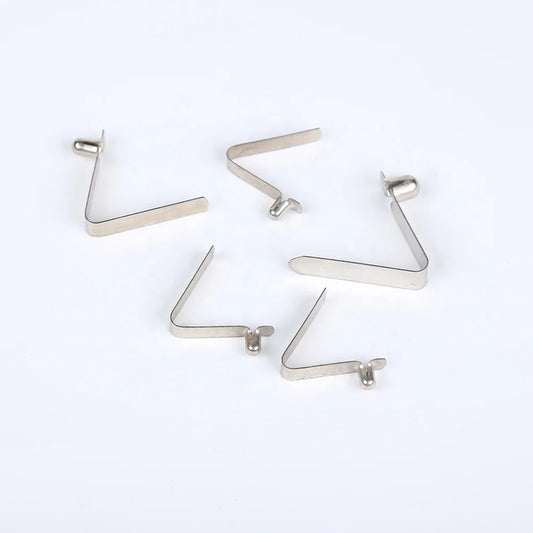 V-shaped Single and Double Touch Buttons, Stainless Steel Spring Clip Stainless Steel Fastener Spring