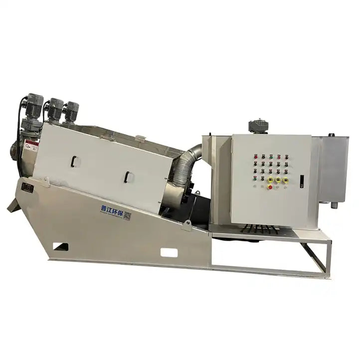 Screw Press Dewatering Sludge Automatic Filter Press Machine