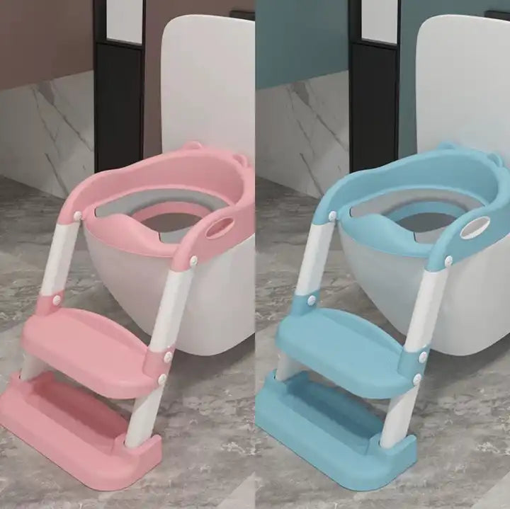 foldable portable children kids step stool ladders chair toilet seat baby potty training