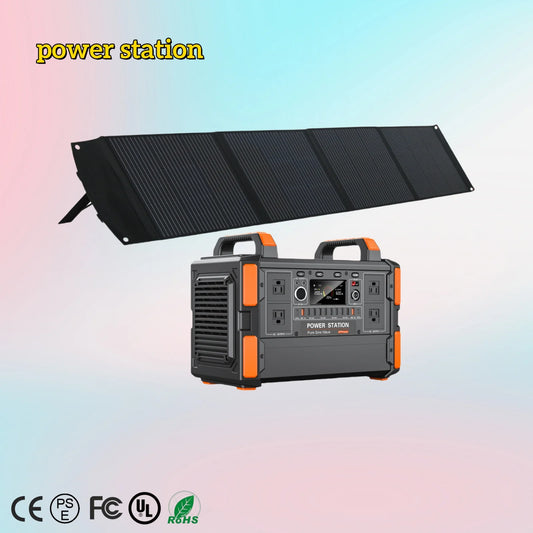OTHC T11 Portable Power Station with 200W Solar Panels 1008WH/31500mAh Capacity 1200W Output Lifepo4 Battery 3 Charging Models