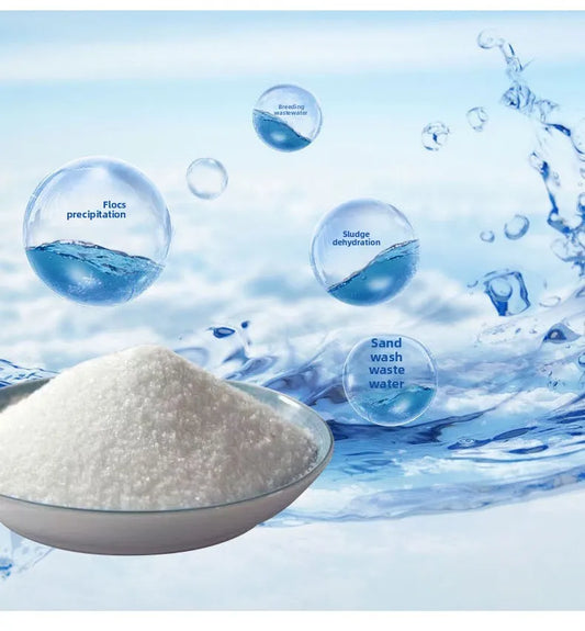 Anionic and cationic polyacrylamide flocculants PAM chemical reagents for wastewater treatment polymers