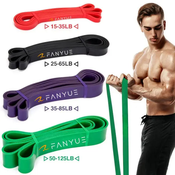 Workout Pull Up Assist Exercise Fitness Elastic Band Gym LaTeX Rubber Resistance Stretching Band Set