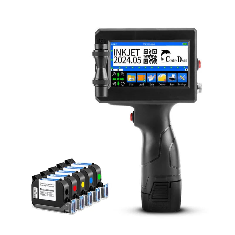 Portable Handheld Inkjet Printer /Smart Coder Carton Box Printing Machine/Time Date Handheld Batch Code Printer
