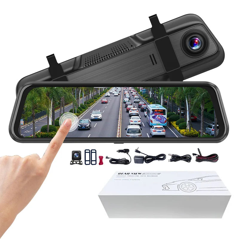 Smart 1440P Waterproof Car DVR 4K Resolution ADAS Type 4G Touch Screen Dash Camera Black Box Rearview Mirror All Vehicles