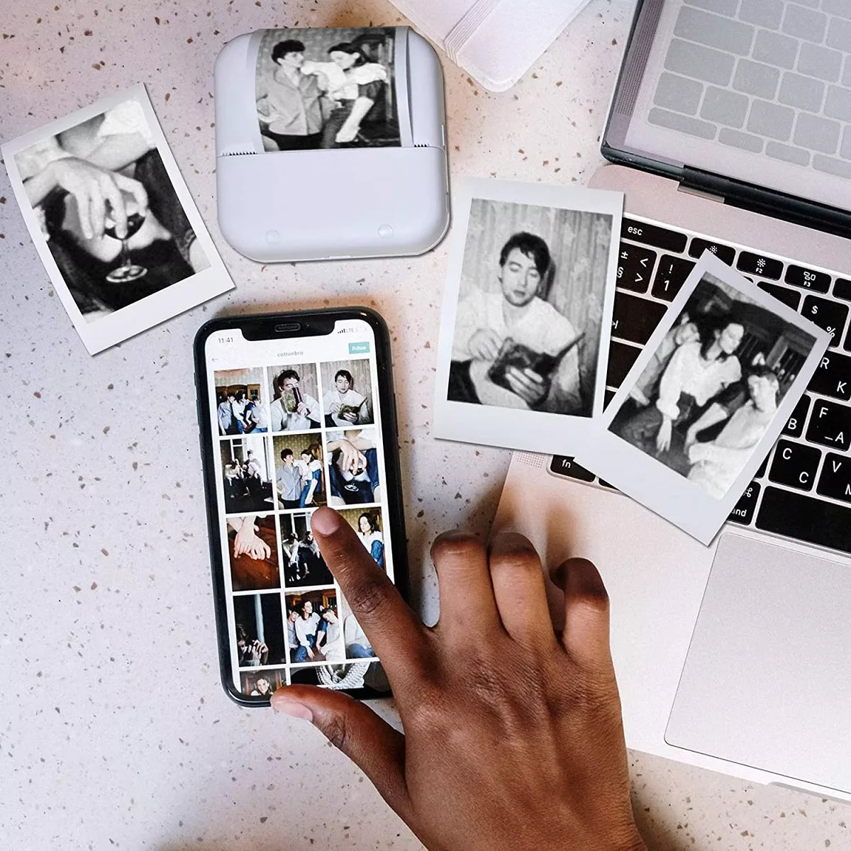 Portable Thermal Android & iOS Mini Printer with BT Connection Dropshipping Stock Mini Portable Cat Printer