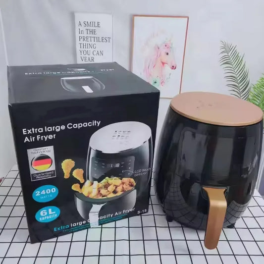Smart Kitchen Appliances 6L 1400W Touch Screen Multifunction Home Use No Oil Air Fryer