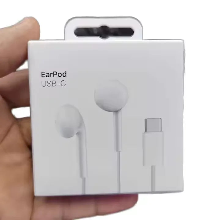 Original Quality In-Ear Wired Earbuds Wired Earphones With Microphone for iPhone 14 13 12 Type-C Earphone Wired for IPhone16 15