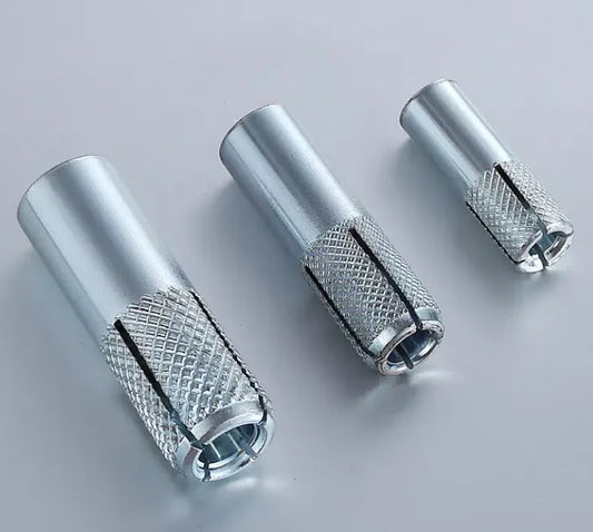 Fastener Factory Direct Sales Blue White Galvanized Carbon Steel Drop in Anchors for Construction Industry