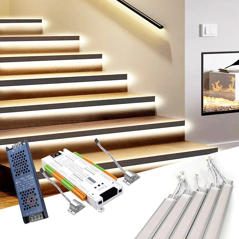 Smart Motion Sensor LED Stairway Lights