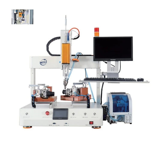 Vision Intelligent Automatic Screwdriver Machine Floor Type Servo Motor Data Record Screw Locking Applicable Machinery