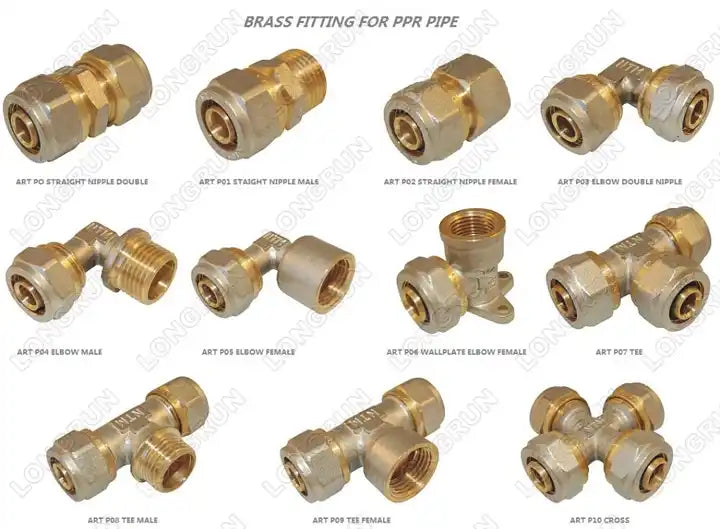 High Quality Tee Bathroom Fittings Bath Hardware Sets Plumbing Brass