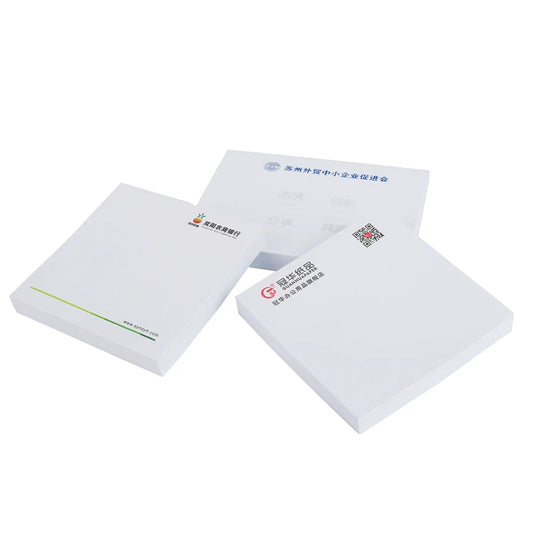 Premium Custom Sticky Notes with Logo Bulk Office Supplies for Branding, Vibrant Colors, Strong Adhesive