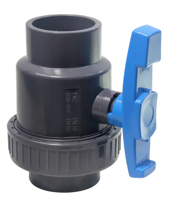 UPVC plumbing pipe plumbing materials 1-1/2" Socket thread PVC Single Union Ball Valve