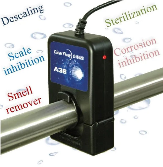Innovative A36 Electronic Antiscale Water Softener Strong Magnetic Technology Household & Industrial Descaler ABS Material 220V