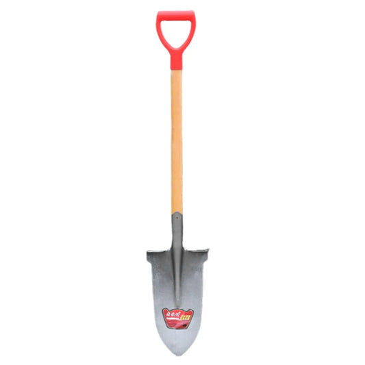Agricultural Tools Garden Spade Shovel Carbon Steel with Wooden Handle for Farming and Landscaping