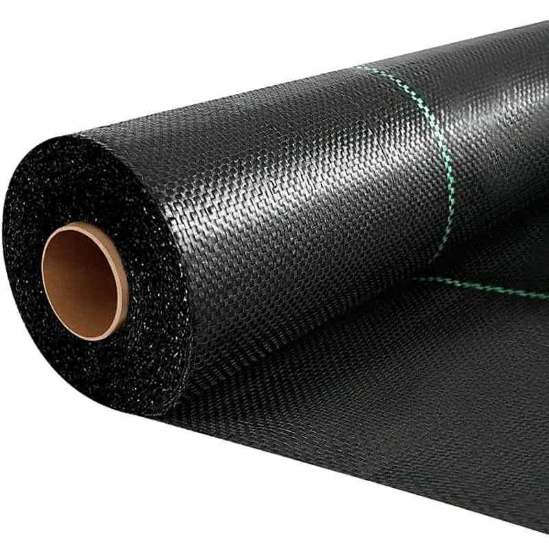 UV Stabilized PP Woven Geotextile Industrial Agricultural Ground Cover Anti-Grass Mat Weed Control Black White Green Fabric Roll