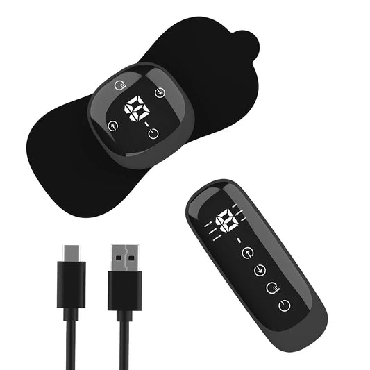 Wireless Electric Ems Shiatsu Vibration Infrared Heat Shoulder Massager Mini Neck and Back Massager with Soothing Heat