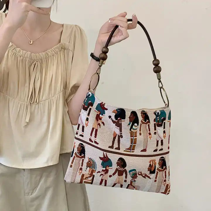 Summer Leisure Tote Bag Large Capacity One Shoulder Underarm Bag