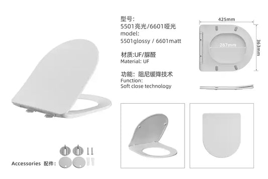 Round UF Seat Cover Good Quality Fix With Bathroom Toilet