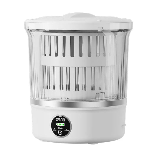 Mini Portable Washing Machine Wireless Charging Deep Cleaning Women Baby Underwear and Socks Washing Machine With Blue Light