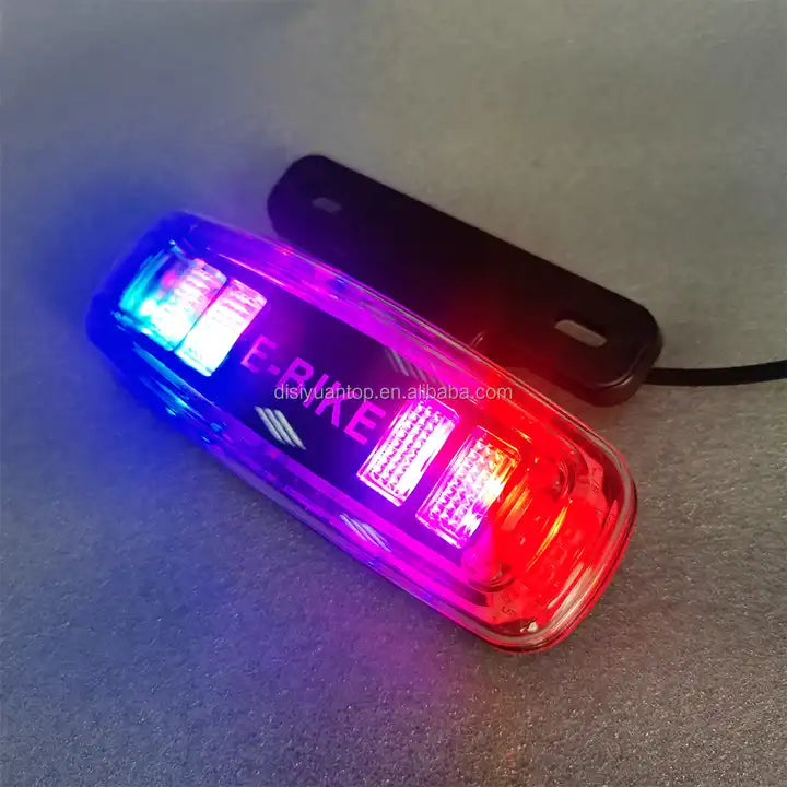 2 in 1 Ebike Scooter Bicycle Turn Functional Tail Light Electric Bike 48v Rear Lamp Light With Logo