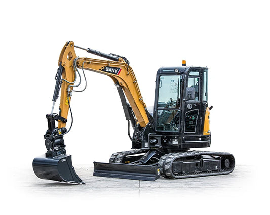 Factory direct price mini excavator 5 ton Sany bucket crawler excavator SY50C wheeled agriculture and construction excavator
