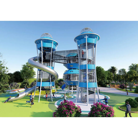 Children's Outdoor Play Area Playground Children's Plastic Equipment Slide Set