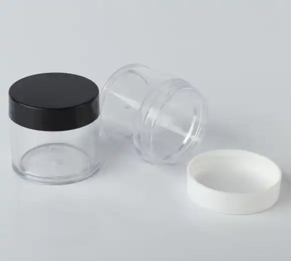 Round Jar 30 Ml PS Plastic Empty Cosmetic Packaging Bottle