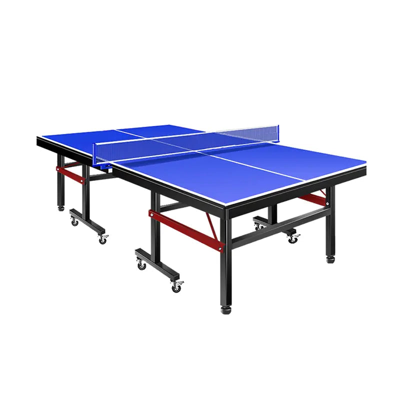 HDF Indoor Training 15mm Professional Pingpong Table with Casters Foldable Movable Table Tennis Tables