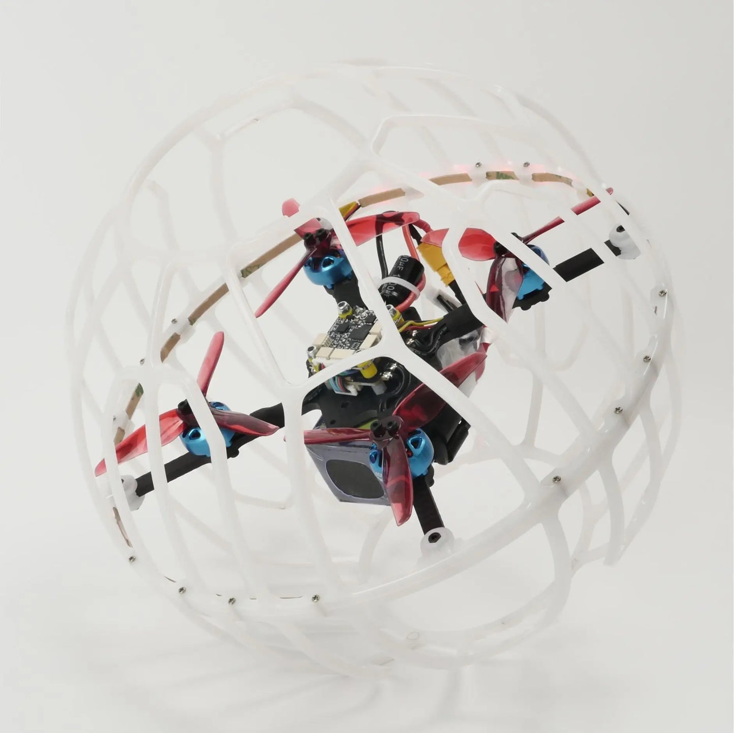 200mm LED Lights Mini Brushless Racing Drones Kit Soccer Football Shape Remote-Controlled E-Sport Factory RTF Easy-to-Use