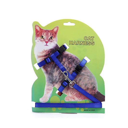 Wholesale High Quality Adjustable Nylon Training Custom Cat Leash Pets Accessories Cat Harness