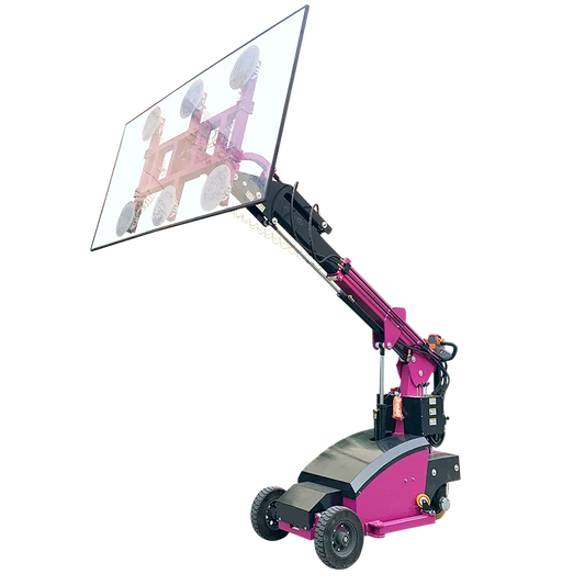 300kg 400kg Glass Slabs Full Electric Mobile Glazing Trolley Glass Loading Robot for Metal Sheet Marble Stone