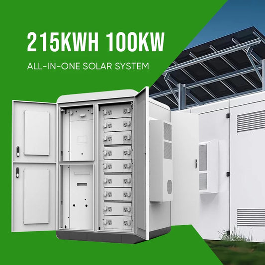 200kw Solar System Industrial 215 kwh Energy Storage Cabinet Batteries Solar Panel System 768V