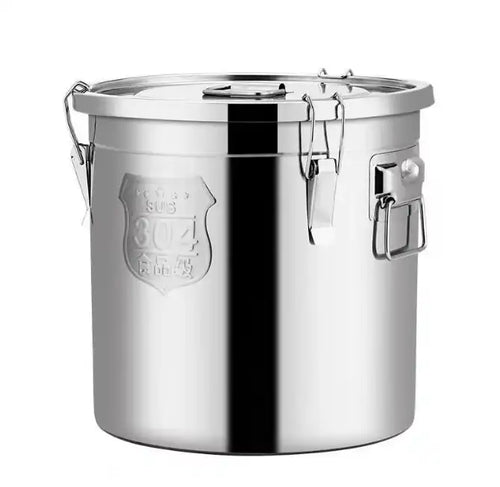 Home comerial Stainless Steel Bucket Hotel 304 Stainless Steel Sealed ring lid Rice storage Thickened Large Capacity