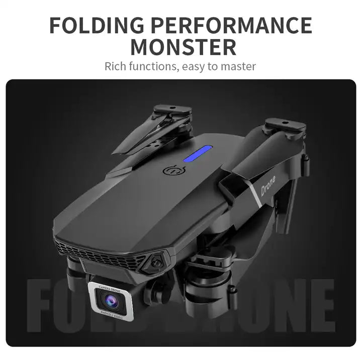 E88 4k Drones Wifi Quadcopter Folding Mini Rc Selfie Drone With Camera Flight Time Long Range Cheap Drone