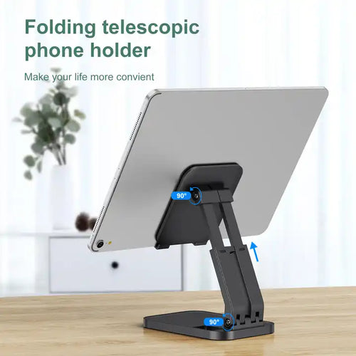 Phone Holder Portable Tablet Stand Adjustable Height Foldable Cell Phone Holder