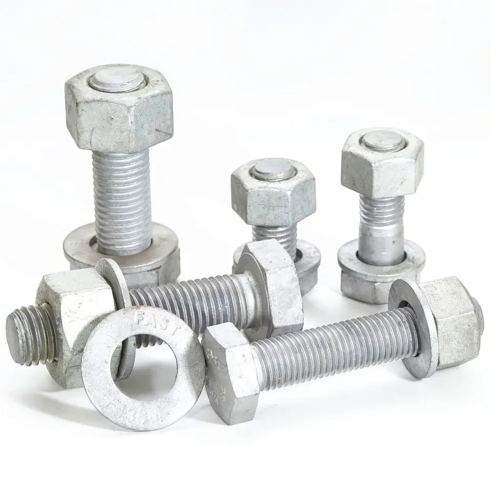 Grade 8.8 Custom Stainless Steel Hex Bolts A2 Hexagon A193 B7 Heavy Nuts DIN All Sizes Customizable Plain ASTM Bolts and Nuts