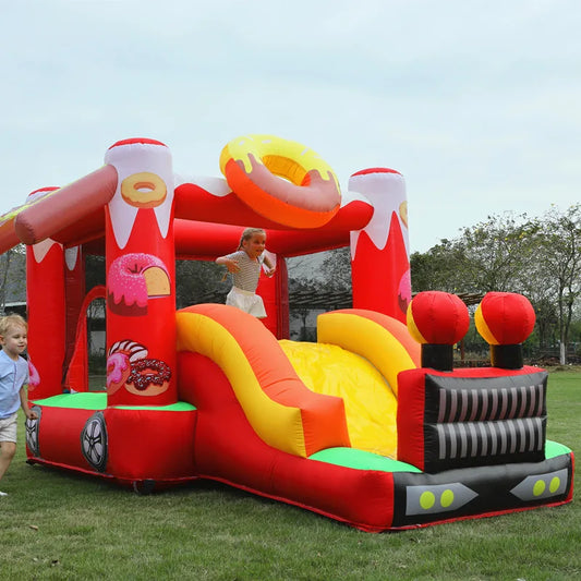 Modern Outdoor or Indoor Inflatable Bounce House Bouncing Castle With Jumping Features for Kids Entertainment