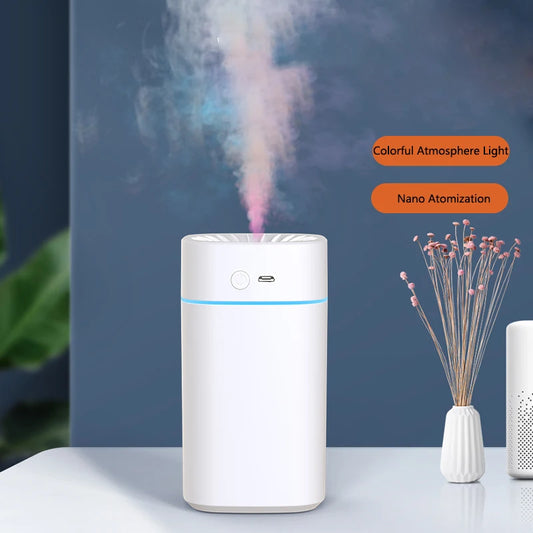 Silent Automatic Ultrasonic USB Humidifier with Essential Oil Diffuser Home Desktop Scent Fragrance Maker for Car Outdoor Use
